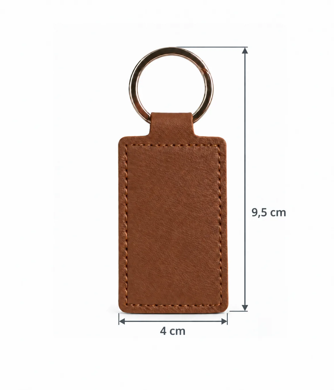 Gepersonaliseerde Leren Sleutelhanger met Eigen Ontwerp 2