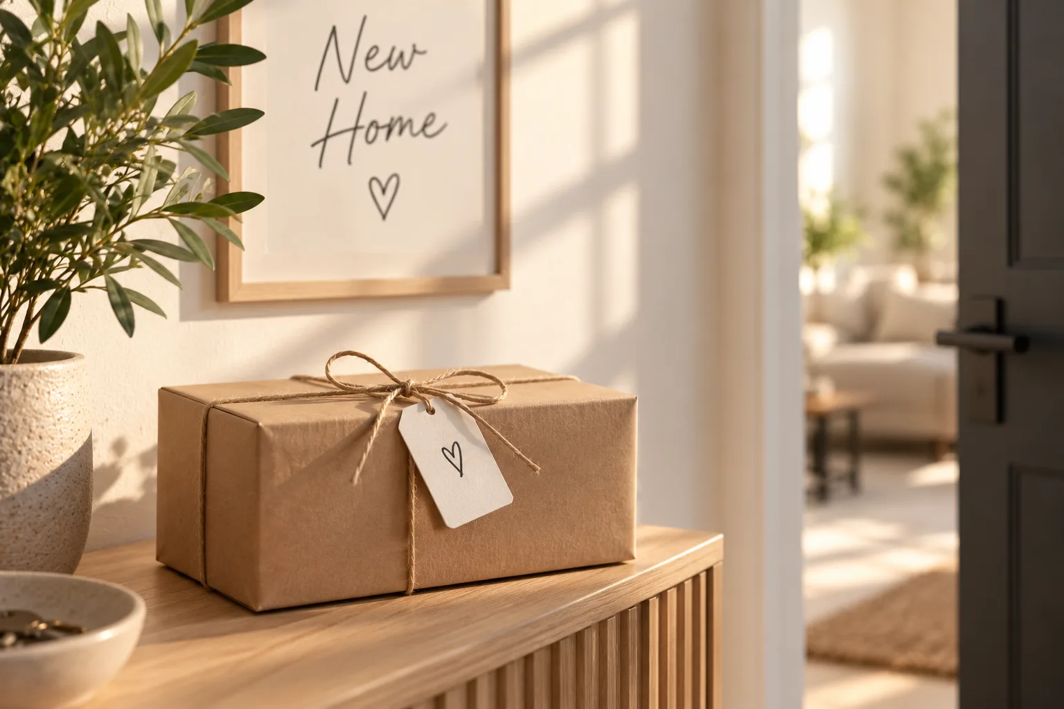 Een persoonlijk housewarming cadeau voor een nieuw thuis
